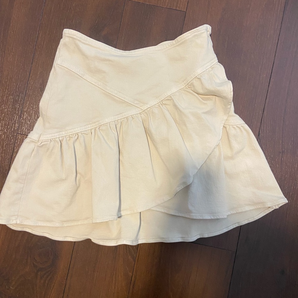 Mother denim 24 Jean ruffle skirt women mini bottom